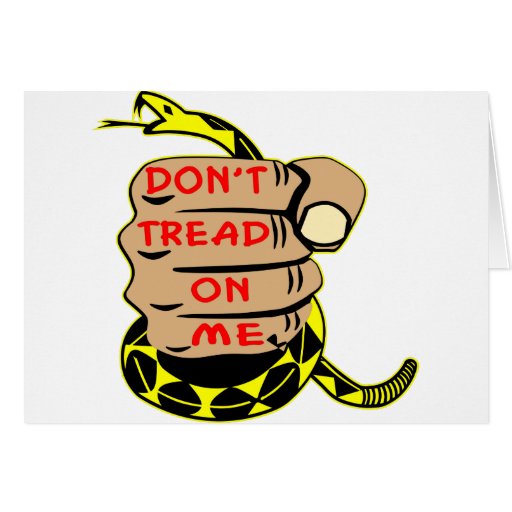 Gadsden Snake Don't Tread On Me Tattoo Card Zazzle