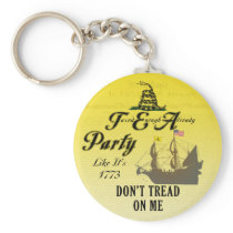 Gadsden - Tea Party Like It's 1773 Keychain