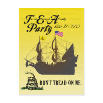 Gadsden - Tea Party Like It's 1773 Postcard