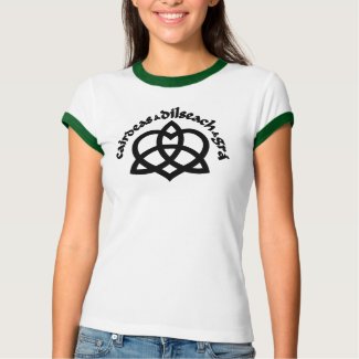 Gaelic Love (6 colors) Ladies Ringer shirt