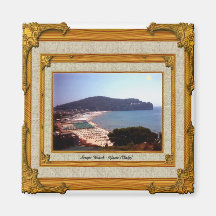 Gaeta Beach Vintage Frame Fridge Magnets
