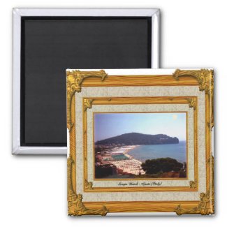 Gaeta Beach Vintage Frame magnet