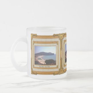 Gaeta Beach Vintage Frame mug