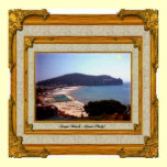 Gaeta Beach Vintage Frame posters