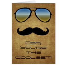 Gafas de sol del papá/tarjeta de felicitación fres