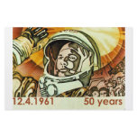 Gagarin poster stationery