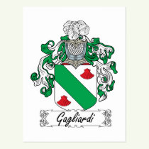 Gagliardi Family Crest Postcard