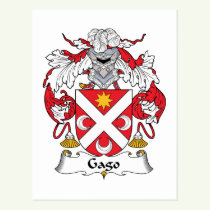 Gago Family Crest Postcard
