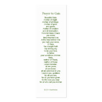 Gaia Prayer Card Business Card Template