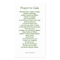 Gaia Prayer Card Business Card Templates