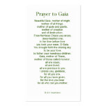 Gaia Prayer Card Business Card Templates