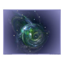 GAIA THE LIVING PLANET ~ On light Blue posters