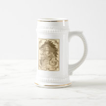 Gaia's Globe/Sepia Coffee Mugs
