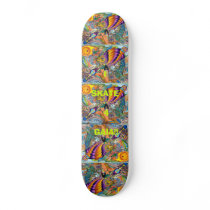 GAIA'S TIME PSYCHEDELIC SKATER'S BOARD SKATEBOARD DECK
