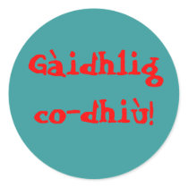 Gaidhlig co-dhiu sticker