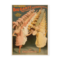Gaiety Dancers of Rice & Barton's Big Gaiety Postcard