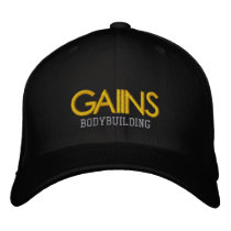 GAIINS BODYBUILDING APPAREL Embroidered Hat.