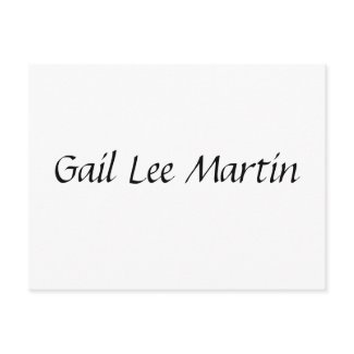 Gail Lee Martin postcard