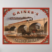 Gainer's Spanish Bitters Poster