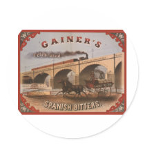 Gainer's Spanish Bitters stickers