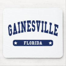 Gainesville Florida College Style tee shirts Mouse Pads