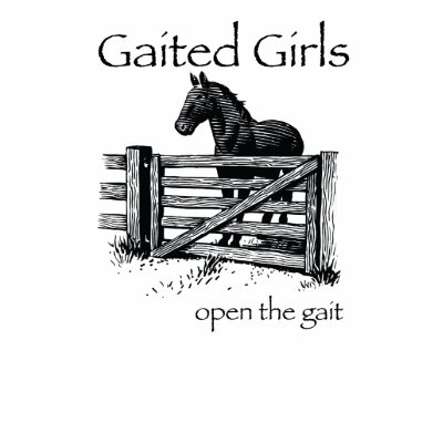 Gaited Gals T-shirt by aimoir