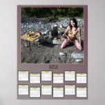 Gal Boiling Crab Poster Calendar posters