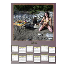 Gal Boiling Crab Poster Calendar print