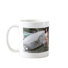 Gal Holding a Grayling Mug mug