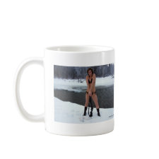 Gal Holding a Gun with Ptarmigan Mug mug
