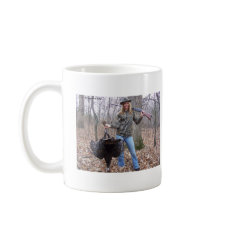 Gal Holding a Turkey Mug mug