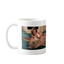 Gal on a Bear Rug Mug 2 mug