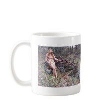 Gal Sitting on a Plow Mug mug