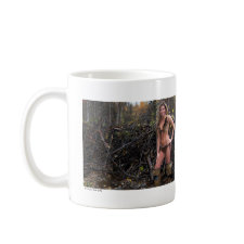 Gal Standing at Beaver Dam Mug mug