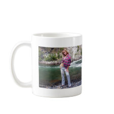 Gal Standing by a River Mug mug