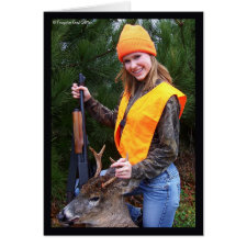 Gal with a Deer Card 5 card