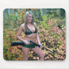 Gal with a Gun Mouse Pad 2 mousepad