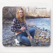 Gal with a Gun Mouse Pad 5 mousepad