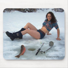 Gal with Arctic Char Mouse Pad 3 mousepad