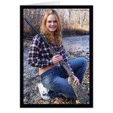 Gal with Gun Card 2 card