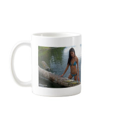 Gal with Lake Trout Mug mug
