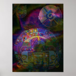 galactic butterfly digitally - 2011 print