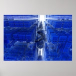 Galactic Computer Fractal Poster