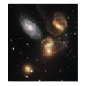 Galactic Wreckage in Stephan's Quintet posters