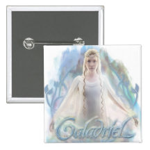 Galadriel With Name Pinback Button