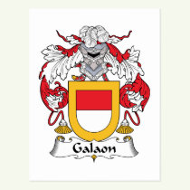 Galaon Family Crest Postcard