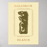 Galapagos Iguana Print