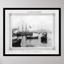 Galata From Sirkeci Port in Istanbul, Turkey 1885 Posters
