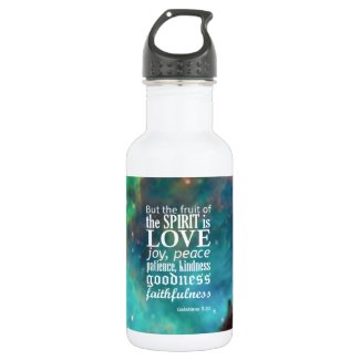 Galatians 5:22 18oz water bottle