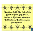 Galatians 5:22 Fruit of the Spirit Poster posters